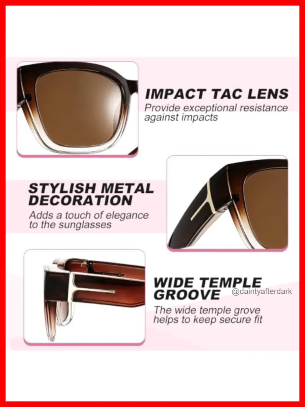 Oversized Over Glasses Sunglasses 3 Pack Polarized TAC Lens UV400 Protection